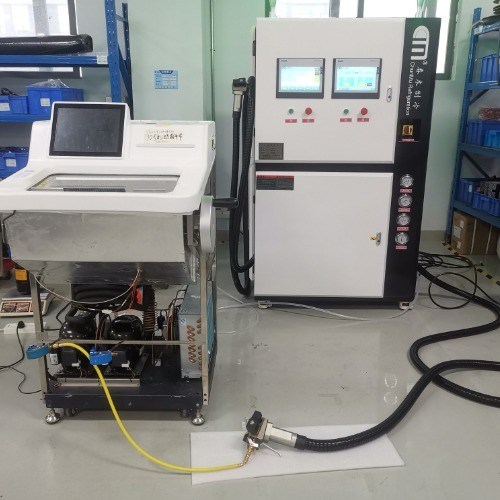 R134 R32 Gas Vacuum Injection Machine With COMPRESSOR And 0.1g Resolution